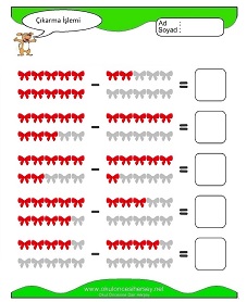 Çıkarma İşlemi Çalışma Sayfaları